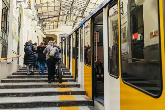 הגעה למצודת סנט'אלמו בשכונת וומרו (Vomero) על ידי פוניקולר credit to getyourguide.com