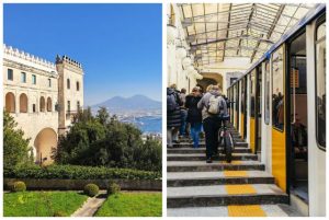 הגעה למצודת סנט'אלמו בשכונת וומרו (Vomero) על ידי פוניקולר credit to getyourguide.com