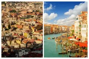 האם מומלץ לשלב בטיול אחד את נאפולי ואת ונציה?